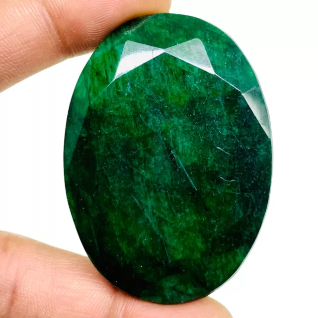 340.8 Cts Natural Brazilian Emerald Stunning Green Huge Oval Cut Loose Gemstone