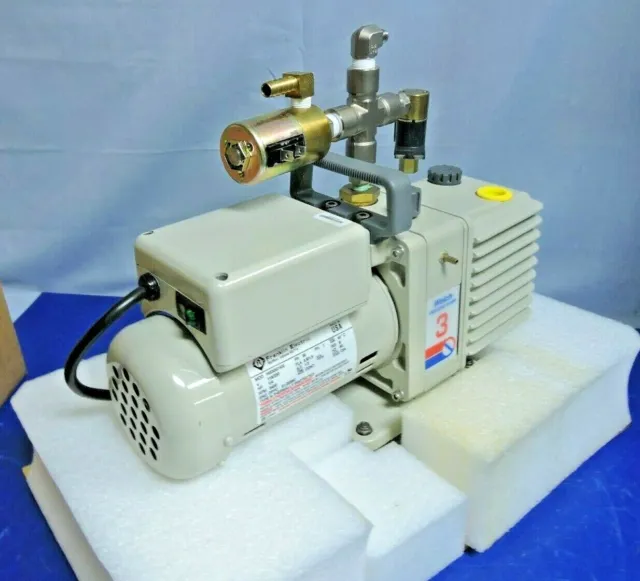 NEW Welch 3 DirecTorr 8910 Vacuum Pump Dual Stage with KIP Fluid Control Valves 2