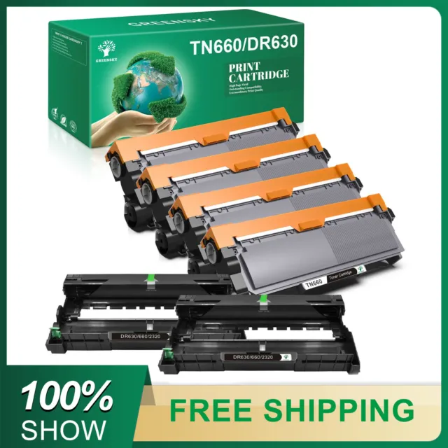 TN660 Toner Cartridge DR630 Drum Compatible For Brother MFC-L2700DW L2540DW LOT