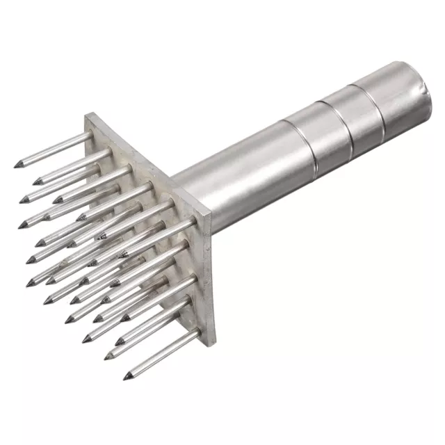 Stainless Steel Meat Tenderizer, Meat Mallet Needle Nails, Silver Tone