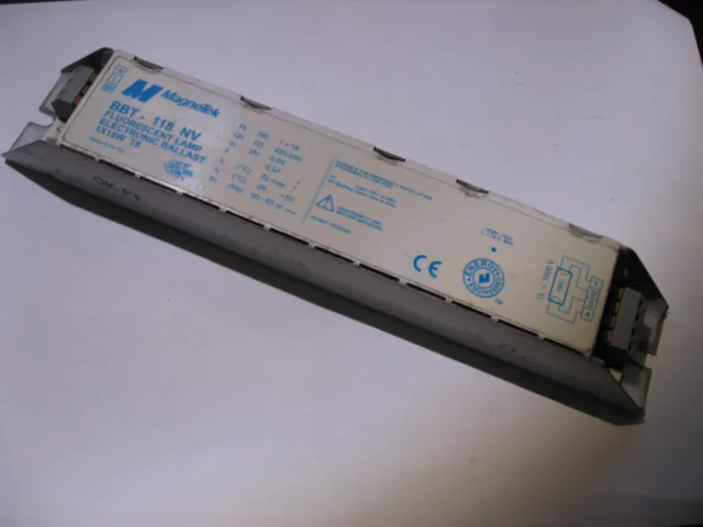 Magnetek Bbt-118 Nv Electronic Ballast Fluorescent Lamps T8 1X18W