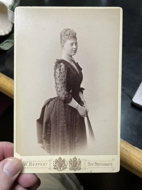 Princess Margaret of Prussia Cabinet Card 1891 Hoffert Photo