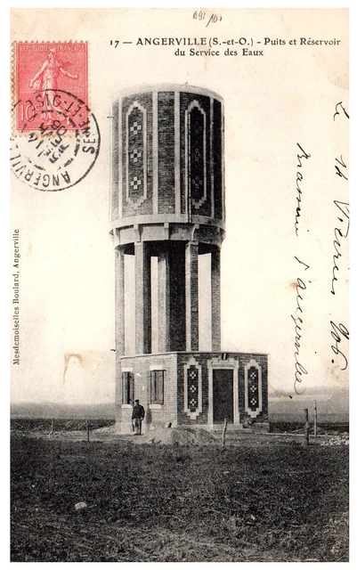 91 ANGERVILLE - puits et reservoir du service des eaux