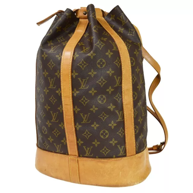 Louis Vuitton Monogram Randonnee PM Drawstring Hobo Sling Backpack Bag –  Bagriculture