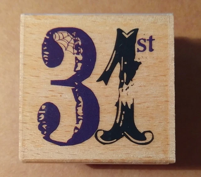 31ST - Halloween Mounted Rubber Stamp -Studio G