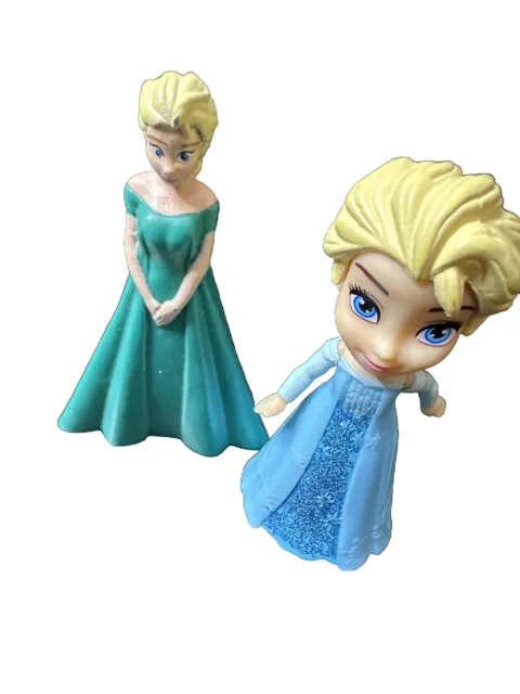 Disney Frozen Lot of 12  Figurines ANNA ELSA OLAF SVEN 2-5 Inches 2