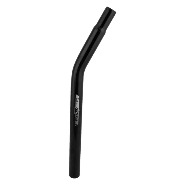 Black Ops BMX Bicycle Cro-Mo Layback Seat Post (Black) without Support 25.4mm