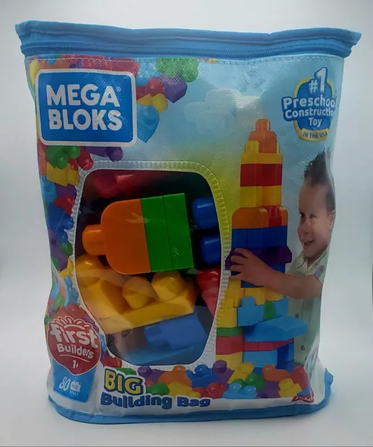 Mega Bloks First Builders Big Building Bag 80 building blocks