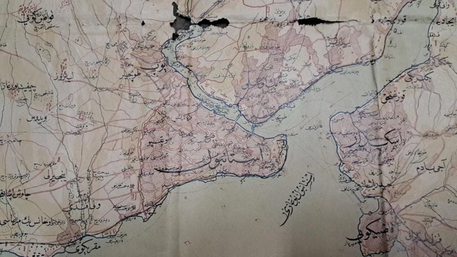Turkey ottoman map before 1923 one meter * 60 cm. - 1- 15 2