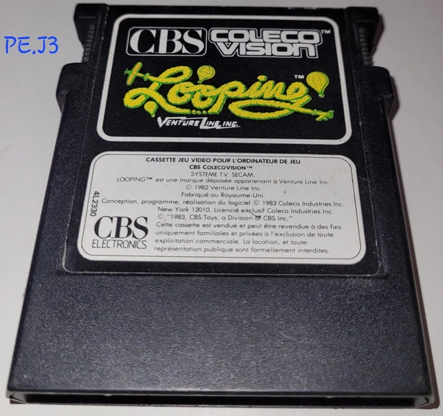 Jeu ColecoVision - LOOPING (Cassette) - Éditeur Venture Line - Bon État