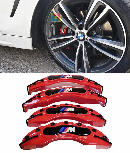 BMW 4x COVER COPRI PINZE FRENI ROSSO ANTERIORI & POSTERIORI LOOK M / M SPORT RED