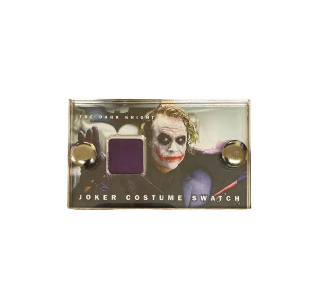 Batman Dark Knight Production Used Joker costume Fabric Swatch Movie Prop & COA.