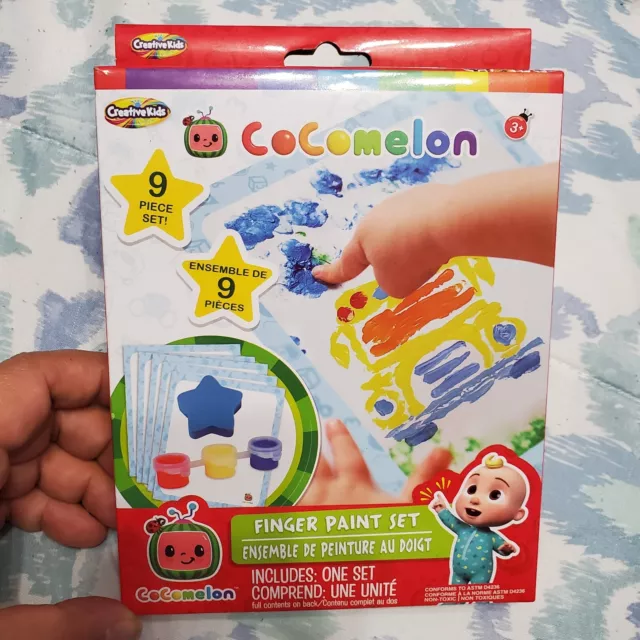 COCOMELON KIDS FINGER Paint Set Toy 9 PC set New + Sealed $9.99 - PicClick