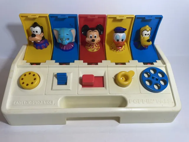 Vintage 1975 Disney Poppin' Pals Gabriel Industries Child Guidance Learning  Toy