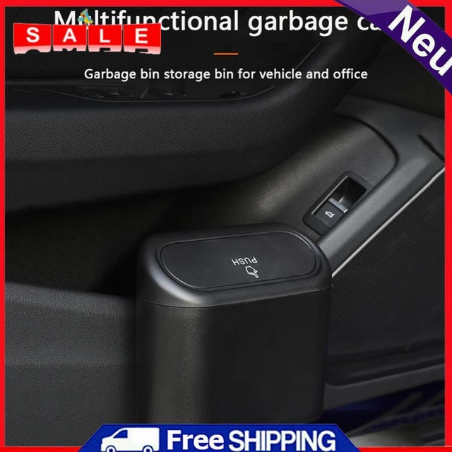 Car Trash Can Bin Hanging Vehicle Garbage Storage Boxes Auto Waste Organizers