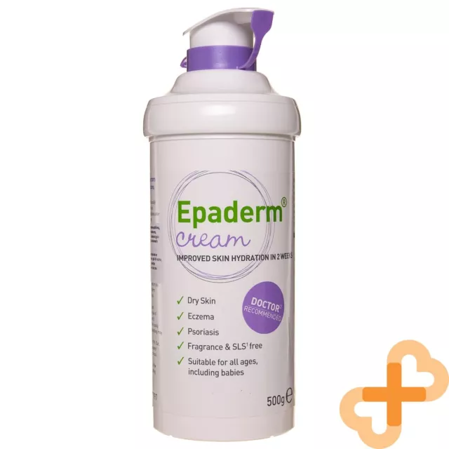 Epaderm 500g Crème Hydratante pour Peau Sèche Soin Corps Entier Eczéma Psoriasis