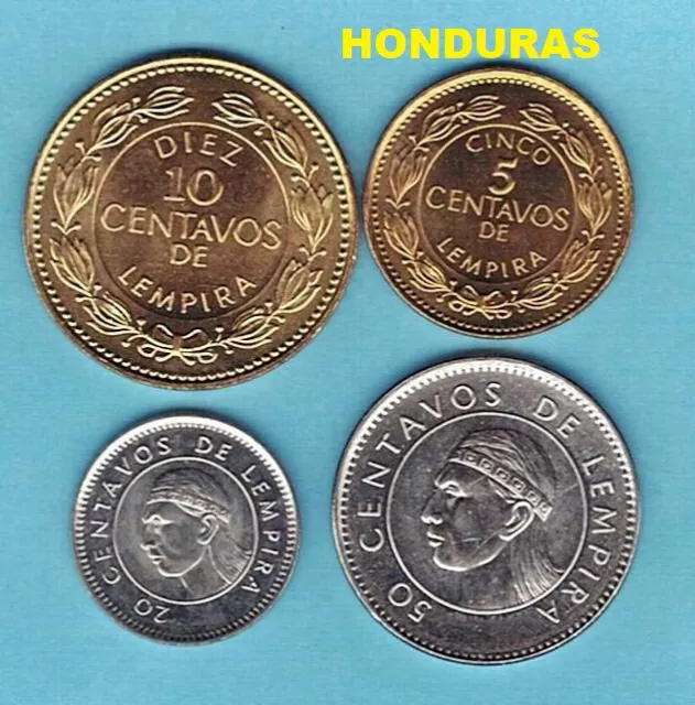 TSX92       4   X  PIECES   NEUVES    DIFFERENTES    HONDURAS      disponible