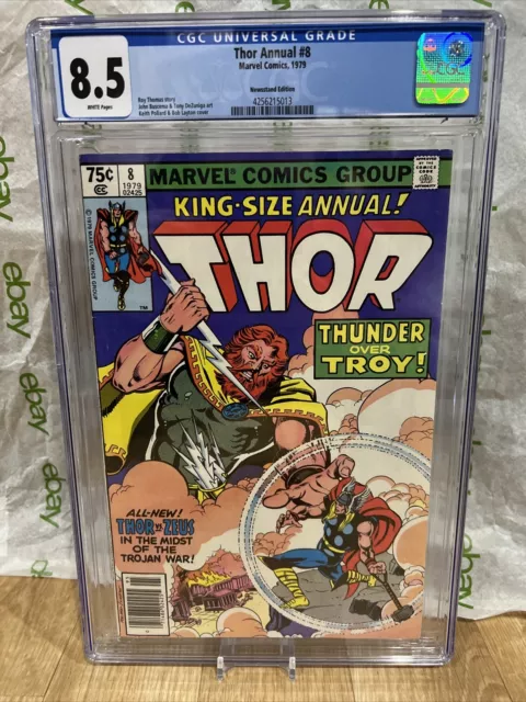 Thor Annual #8 - CGC 8.5 White Pages (Marvel, 1979) 1st Athena Comic New Slab