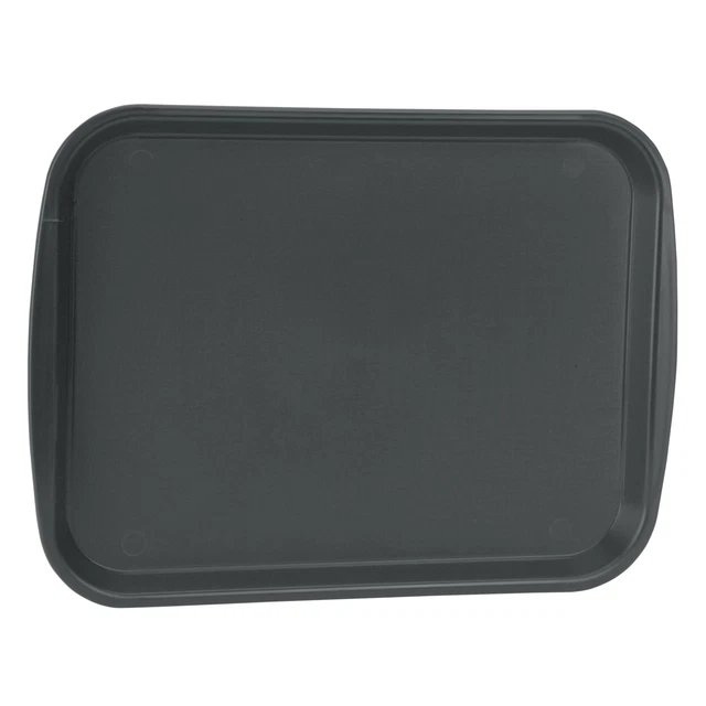 Traex 1014-06 Black Plastic 10 x 14 Fast Food Tray - 24 / CS"