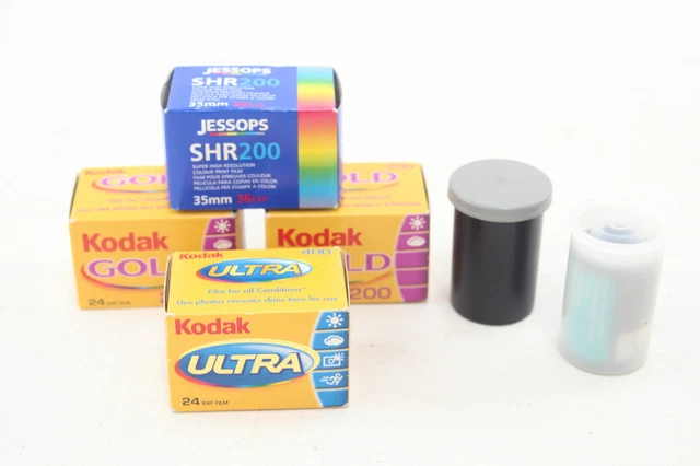 6 X ROLLS of 35mm EXPIRED CAMERA FILM Inc. Kodak & Jessops Etc. £22.00 ...