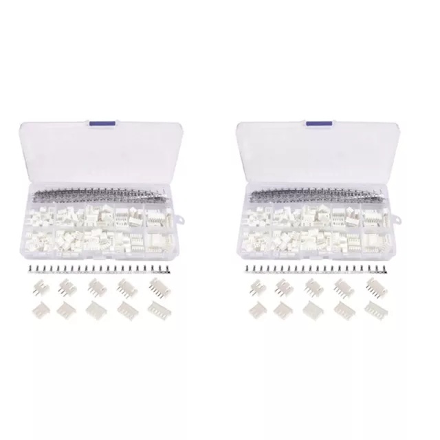 Kit de Conector JST-XH de 920 Piezas de 2,54 mm con Cabezal de Clavija Hemb2484