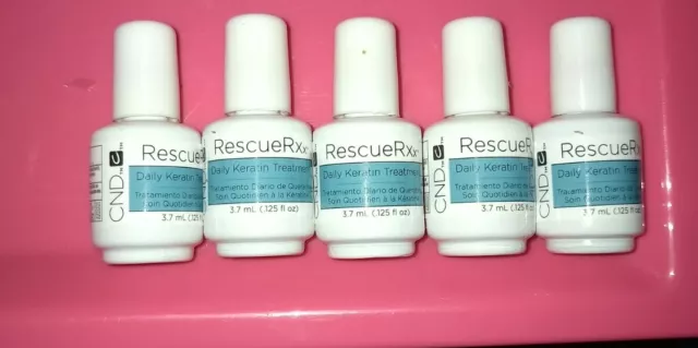 5 Mini Bottles - Rescue RXx Daily Keratin Treatment 0.125oz/3.7ml