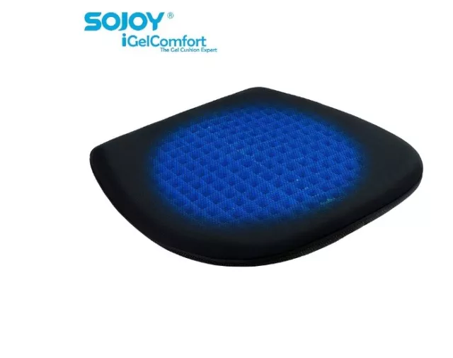 Sojoy All Gel Seat Cushion Coccyx Orthopedic Pad for Car Seat Home/Office Chair 2