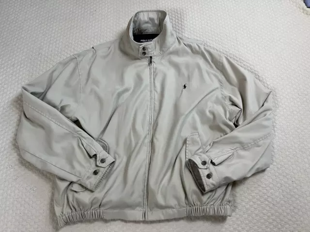 Polo Golf Ralph Lauren Zip Up Jacket Vintage Tan Size XL