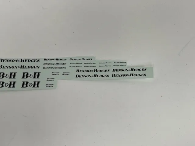 1/43 BBR Decal sheet for Benson & Hedges Tabaco Jordan for  1996    #167C