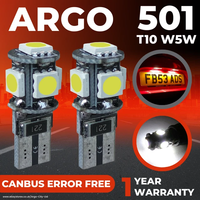 FOR FORD KA MK2 Led 5 Smd Canbus Free White 20082016 Number Plate