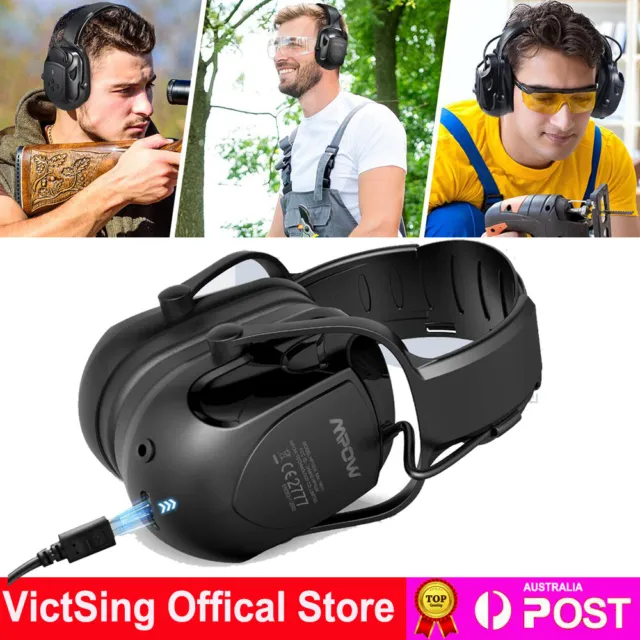 Bluetooth Noise Reduction Ear Muffs Electronic Hearing Protection Headphones MIC