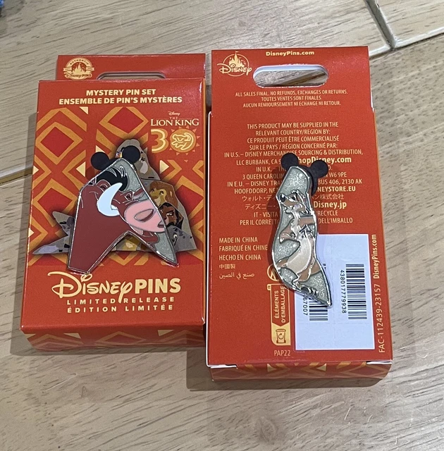 DISNEY LION KING mystery pins 30th anniversary BUNDLE TIMONE PUMBAA