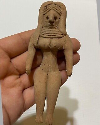 Ancient Indus Valley Harappan Terracotta Seated Fertility Figurine 2000 Bce