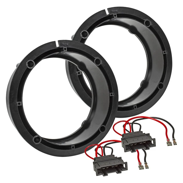 Anneaux Adaptateurs Haut-parleurs Tomzz 2834-008 Pour Mercedes Classe C W202 - Porte Avant Haut-parleurs 165 Mm