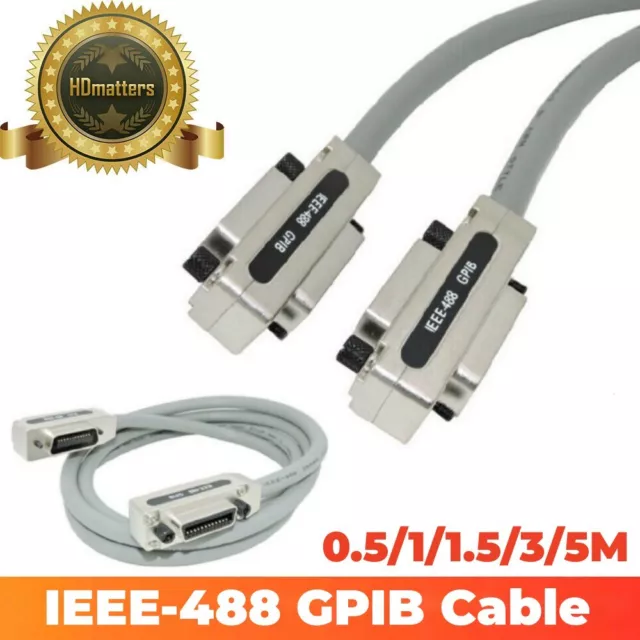 IEEE-488 GPIB cavo cavo cavo cavo cavo dati cavo metallo adattatore spina e riproduzione 0,5 m-5 m