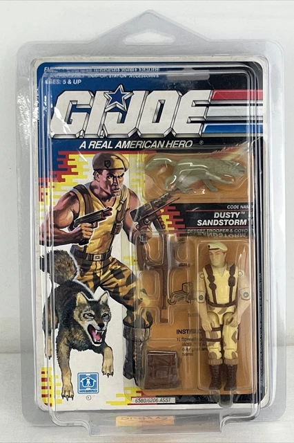 Vintage GI Joe Dusty & Sandstorm REAL AMERICAN HERO 1990 Sealed On Card & Cased