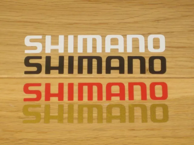 4 Shimano Fahrrad Fahrrad Aufkleber individuelle Größen Farben Rahmen Gabel Box Aufkleber