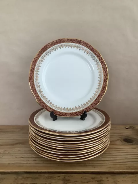 Duchess Bone China - Winchester (Burgundy) - Salad / Dessert Plate