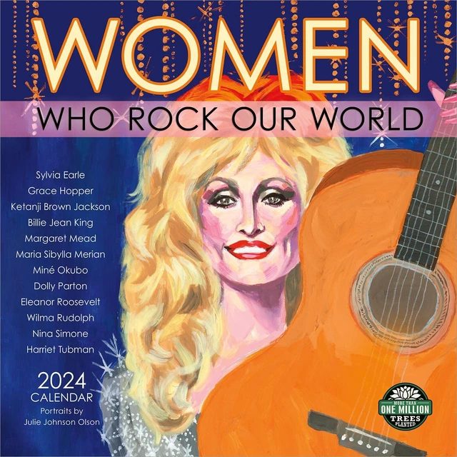 WOMEN WHO ROCK Our World 2024 Wall Calendar Brand New 000301 15.95