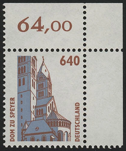 1811 SWK 640 Pf Ecke or ** postfrisch
