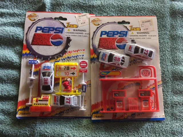 Lit Of 2 Vintage Diet Pepsi Cars Sets New