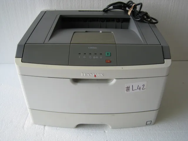 Lexmark E260dn Workgroup Laser Printer w/ Toner [Count: 1K] (WORKS GREAT) #L42