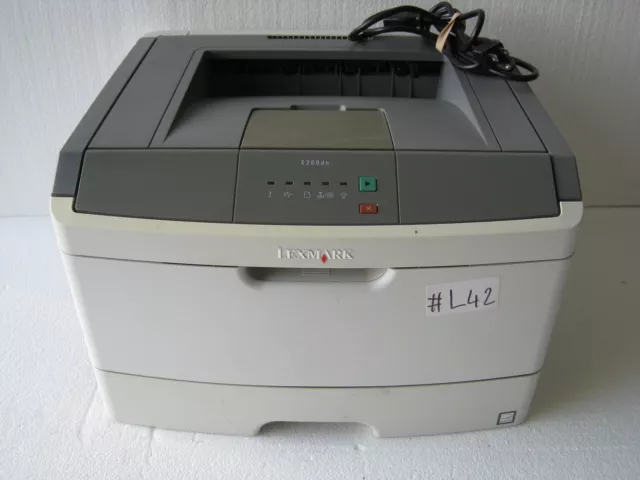 Lexmark E260dn Workgroup Laser Printer w/ Toner [Count: 1K] (WORKS GREAT) #L42