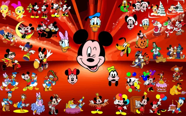 Collezione Di 321 Clipart Disney Immagini Vettoriali Topolino Minnie Pluto Pippo