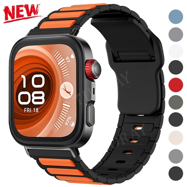 Ricambio Cinturino Smartwatch Cinturino In Silicone Per Huawei Band 3 / 3 Pro / 4 Pro - Ricambio Sportivo, Vari Colori, Chiusura Sicura Cinturino