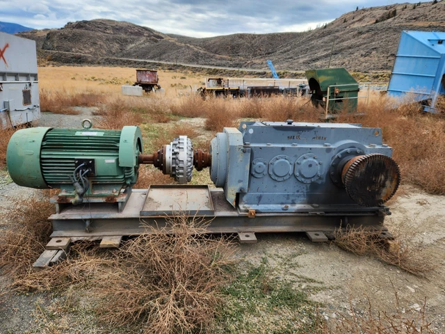 Falk 150 HP 1699-23.92 gear reducer, CW motor and Flex coupling.