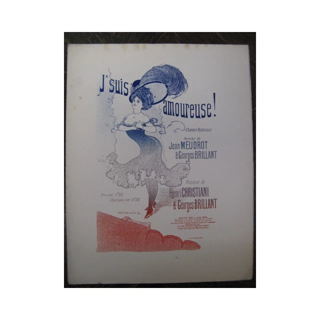 CHRISTIANI BRILLANT J'suis Amoureuse Chant Piano 1907 2
