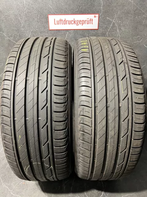 2x 215/50 R18 92W - Bridgestone Turanza T001 - 6.3 mm - Sommerreifen- DOT19