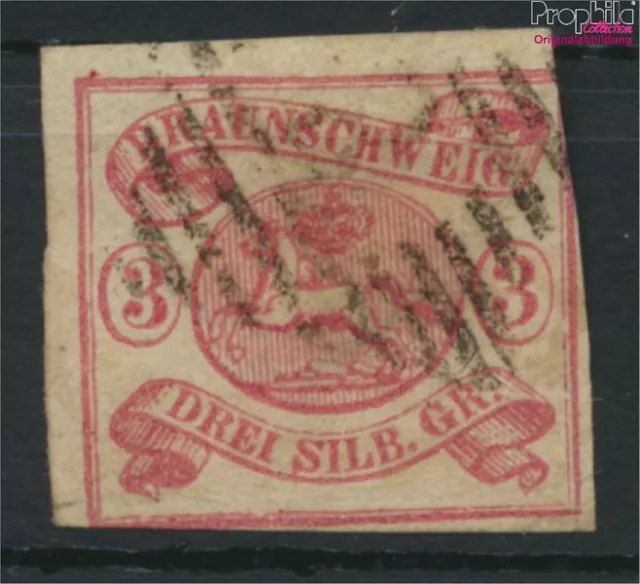 Briefmarken Braunschweig 1862 Mi 12A fein (B-Qualität) gestempelt(9277069