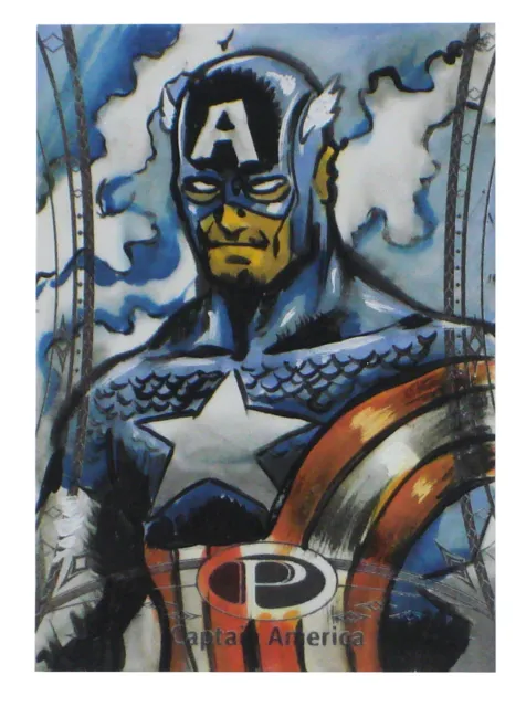 2014 Marvel Premier Captain America Sketch Card Wayne Beeman UD Upper Deck 1/1